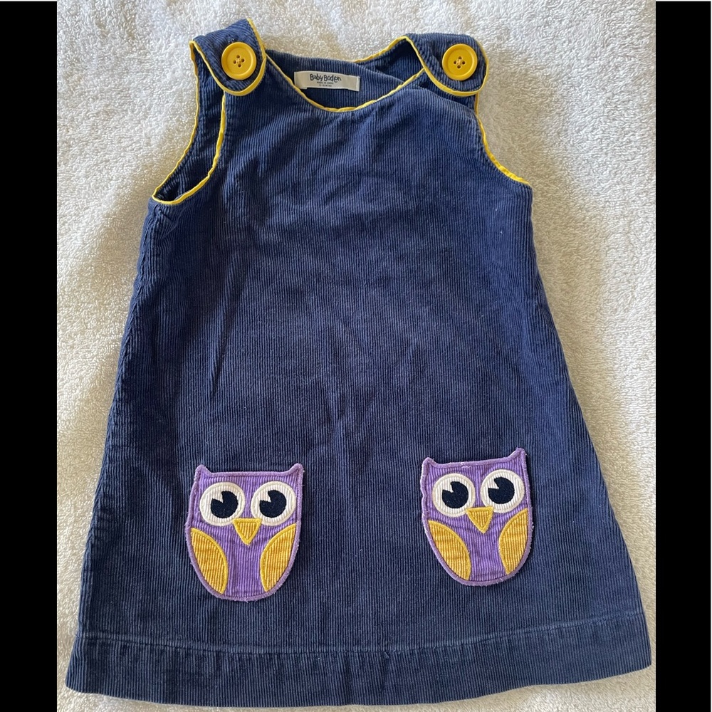 Mini Boden corduroy blue dress